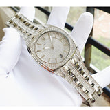 Bulova Phantom Swarovski Crystal Pave Silver Dial Silver Steel Strap Watch for Men - 98B296 Authentic Buy Shop Now
