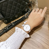 Calvin Klein Rise White Grey Dial White Leather Strap Watch for Women - K7A231L6 Authentic Buy Shop Now