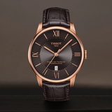 Tissot Chemin des Tourelles Powermatic 80 Brown Dial Brown Leather Strap Watch for Men - T099.407.36.448.00 Authentic Buy Shop Now