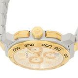 Versace Dylos Chronograph Silver Dial Two Tone Steel Strap Watch for Men - VQC030015 Authentic Buy Shop Now