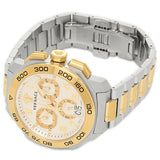 Versace Dylos Chronograph Silver Dial Two Tone Steel Strap Watch for Men - VQC030015 Authentic Buy Shop Now