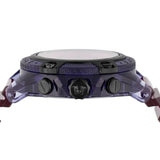 Versace Icon Active Chronograph Black Dial Purple Rubber Strap Watch For Men - VEZ701423 Authentic Buy Shop Now