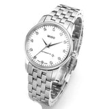 Mido Baroncelli III Automatic Diamonds White Dial Silver Steel Strap Watch For Women - M7600.4.66.1 Authentic Buy Shop Now