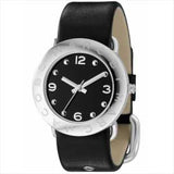 Marc Jacobs Amy Black Dial Black Leather Strap Watch for Women - MBM1140 Authentic Buy Shop Now
