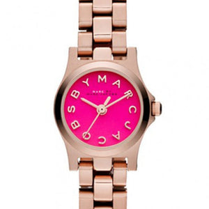 Marc Jacobs Henry Dinky Pink Dial Rose Gold Steel Strap Watch for Women - MBM3203 Authentic Buy Shop Now