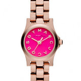 Marc Jacobs Henry Dinky Pink Dial Rose Gold Steel Strap Watch for Women - MBM3203 Authentic Buy Shop Now