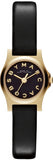 Marc Jacobs Henry Dinky Black Dial Black Leather Strap Watch for Women - MBM1240 Authentic Buy Shop Now