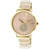 Michael Kors Portia Rose Gold Dial Two Tone Steel Strap Watch for Women - MK3706 Authentic Buy Shop Now