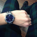Tissot PRC 200 Chronograph Blue Dial Silver Steel Strap Watch For Men - T055.417.11.047.00 Authentic Buy Shop Now