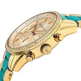Michael Kors Ritz Gold Dial Two Tone Steel Strap Watch for Women - MK6328 Authentic Buy Shop Now