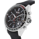 Hugo Boss Driver Black Dial Black Leather Strap Watch for Men -1513087 Authentic Buy Shop Now