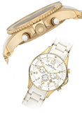 Marc Jacobs Rock Chronograph White Dial White Silicone Strap Watch for Women - MBM2546 Authentic Buy Shop Now