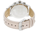 Tommy Hilfiger Blake Chronograph Silver Dial Pink Leather Strap Watch For Women - 1781906 Authentic Buy Shop Now