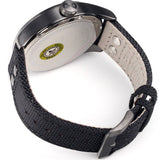 Hugo Boss Aeroliner Chronograph Black Dial Black Leather Strap Watch For Men - 1513086 Authentic Buy Shop Now