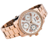 Guess Mini Surprise Analog Silver Dial Rose Gold Steel Strap Watch For Women - W0623L2 Authentic Buy Shop Now