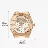 Guess Luna Diamonds White Dial White Rubber Strap Watch for Women - W0653L4 Authentic Buy Shop Now