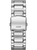 Guess Atlas Chronograph Black Dial Silver Steel Strap Watch For Men - W0668G3 Authentic Buy Shop Now