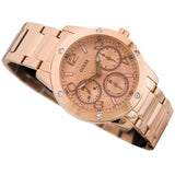 Guess Studio Rose Gold Dial Rose Gold Steel Strap Watch For Women - W0778L3 Authentic Buy Shop Now