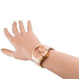 Guess Studio Rose Gold Dial Rose Gold Steel Strap Watch For Women - W0778L3 Authentic Buy Shop Now