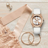 Guess G Twist White & Gold Dial White Silicone Strap Watch For Women - W0911L5 Authentic Buy Shop Now