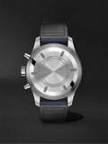 IWC Pilot's Automatic Chronograph 43mm Blue Dial Blue Calfskin Strap Watch for Men - IW377729 Authentic Buy Shop Now