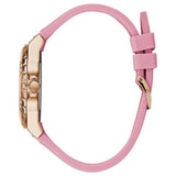 Guess Rose Gold Dial with Diamonds Pink Rubber Strap Watch For Women - W1053L3 Authentic Buy Shop Now