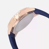 Guess Swirl Analog Quartz White Dial Blue Rubber Strap Watch for Women - W1096L4 Authentic Buy Shop Now