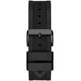 Guess Frontier Crystals Black Dial Black Silicone Strap Watch For Men - W1132G3 Authentic Buy Shop Now