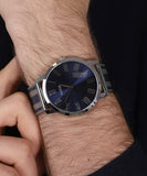 Guess Richmond Blue Dial Two Tone Mesh Bracelet Watch for Men - W1179G1 Authentic Buy Shop Now