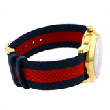 Gucci G Timeless Bee Red & Blue Dial Red Two Tone Nylon Strap Watch For Men - YA1264061 Authentic Buy Shop Now