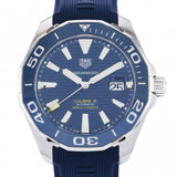 Tag Heuer Aquaracer Calibre 5 Automatic Blue Dial Blue Rubber Strap Watch for Men - WAY201B.FT6150 Authentic Buy Shop Now