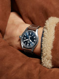 IWC Pilot's Mark XVIII Le Petit Prince Blue Dial Brown Leather Strap Watch for Men - IW327004 Authentic Buy Shop Now