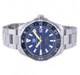 Tag Heuer Aquaracer Caliber 5 Match Timer Shinji Kagawa Edition Blue Dial Silver Steel Strap Watch for Men - WAY201H.BA0927 Authentic Buy Shop Now