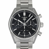 Tag Heuer Carrera Chronograph Black Dial Silver Steel Strap Watch for Men - CBN2010.BA0642 Authentic Buy Shop Now