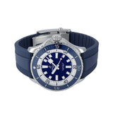 Breitling Superocean Automatic 46 Blue Dial Blue Rubber Strap Watch for Men - A17378E71C1S1 Authentic Buy Shop Now