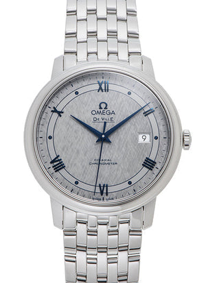 Omega De Ville Prestige Co-Axial Grey Dial Silver Steel Strap Watch for Men - 424.10.40.20.06.002 Authentic Buy Shop Now