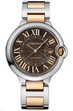 Cartier Ballon Bleu de Cartier Brown Dial Two Tone Steel Strap Watch for Men - W6920032 Authentic Buy Shop Now
