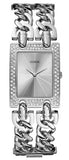 Guess Mod Heavy Metal Diamonds Silver Dial Silver Steel Strap Watch for Women - W95088L1 Authentic Buy Shop Now