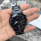 Fossil Neutra Chronograph Black Dial Black Steel Strap Watch for Men - FS5474 Authentic Buy Shop Now