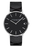 Coach Charles Black Dial Black Leather Strap Watch for Men - 14602157 Authentic Buy Shop Now