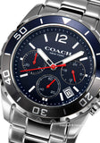 Coach Kent Chronograph Blue Dial Silver Steel Strap Watch for Men - 14602555 Authentic Buy Shop Now