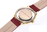 Marc Jacobs Tether Transparent Red Dial Red Leather Strap Watch for Women - MBM1377 Authentic Buy Shop Now