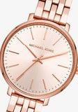 Michael Kors Pyper Three-Hand Rose Gold Dial Rose Gold Steel Strap Watch For Women - MK3897 Authentic Buy Shop Now