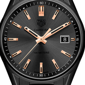 Tag Heuer Carrera Special Edition Black Dial Black Steel Strap Watch for Women - WAR1113.BA0602 Authentic Buy Shop Now