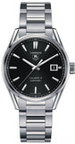 Tag Heuer Carrera Automatic Black Dial Silver Steel Strap Watch for Men - WAR211A.BA0782 Authentic Buy Shop Now