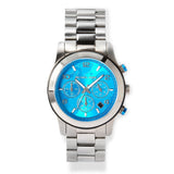 Michael Kors Runway Stop Hunger Blue Dial Silver Steel Strap Watch for Women - MK7427 Authentic Buy Shop Now