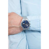 Maserati Ricordo Chronograph Blue Dial Silver Steel Strap Watch For Men - R8873633001 Authentic Buy Shop Now
