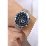 Maserati Traguardo Chronograph Blue Dial 45mm Stainless Steel Watch For Men - R8873612043 Authentic Buy Shop Now