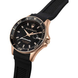 Maserati SFIDA Automatic Black Dial Black Rubber Strap Watch For Men - R8821140001 Authentic Buy Shop Now