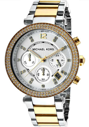 Michael Kors Parker White Dial Two Tone Steel Strap Watch for Women - MK5626 Authentic Buy Shop Now